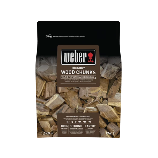 Weber Røgchunks Hickory 1,5 Kg 3 Weber Røgchunks Hickory 1,5 Kg