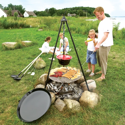 Bon-Fire Basis Bålsæt Med Gryde Og BBQ-pande 4 Bon-Fire Basis Bålsæt Med Gryde Og BBQ-pande - Billede 2