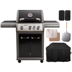 Dangrill Valhal 310 CS Gasgrill Med Betræk, Pizzasten, Pizzaspade Og Grillbakke