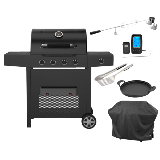Dangrill Heimdal 410 PS Gasgrill M/overtræk, Pande, Tang, Rotisseri Og Termometer 3 Dangrill Heimdal 410 PS Gasgrill M/overtræk, Pande, Tang, Rotisseri Og Termometer