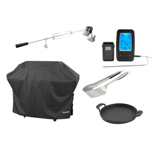 Dangrill Heimdal 410 PS Gasgrill M/overtræk, Pande, Tang, Rotisseri Og Termometer 5 Dangrill Heimdal 410 PS Gasgrill M/overtræk, Pande, Tang, Rotisseri Og Termometer - Billede 3