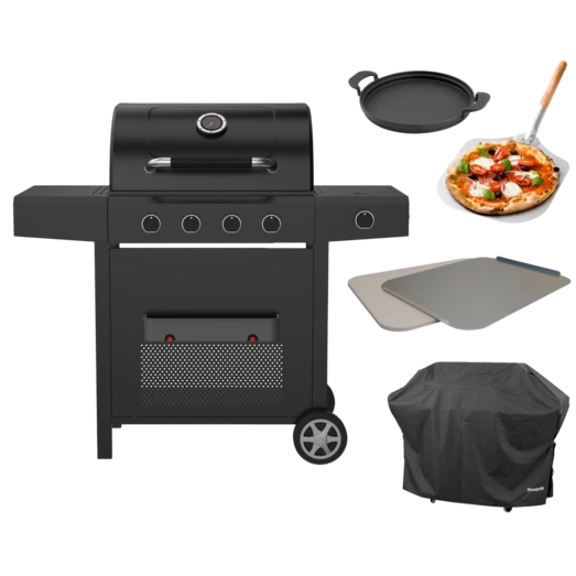 Dangrill Heimdal 410 PS Gasgrill Med Overtræk, Pande, Pizzaspade Og Pizzasten 3 Dangrill Heimdal 410 PS Gasgrill Med Overtræk, Pande, Pizzaspade Og Pizzasten
